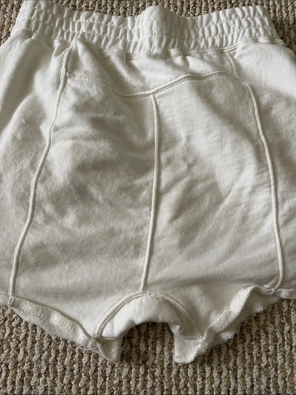 FP Movement by Free People Cream Elastic-Waist Athletic Shorts - Picture 8 of 8